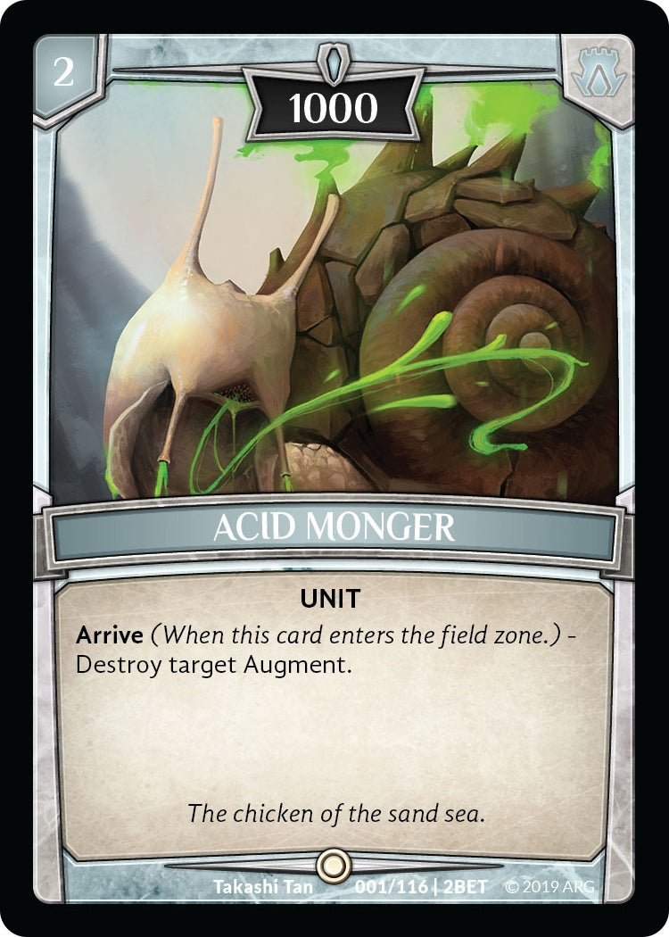 Acid Monger (1) [BET] - Argent Saga TCG Single