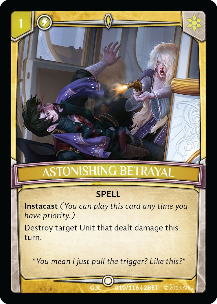 Astonishing Betrayal (10) [BET] - Argent Saga TCG Single