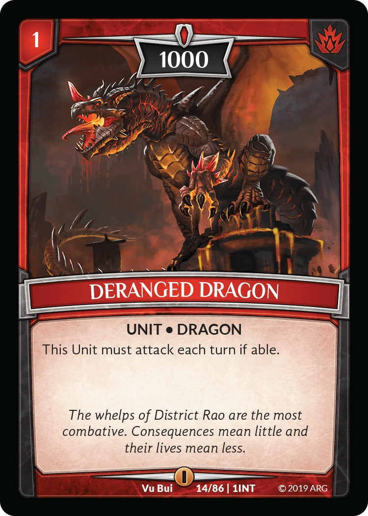 Deranged Dragon (14) [INT] - Argent Saga TCG Single