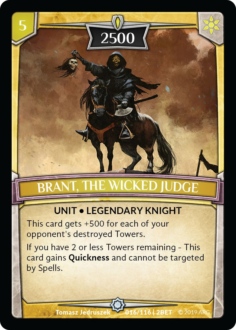 Brant the Wicked Judge (16) [BET] - Argent Saga TCG Single