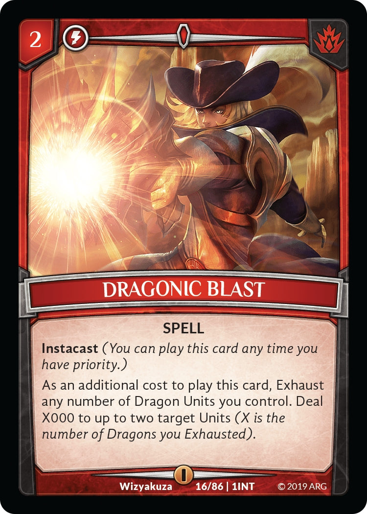 Dragonic Blast (16) [INT] - Argent Saga TCG Single