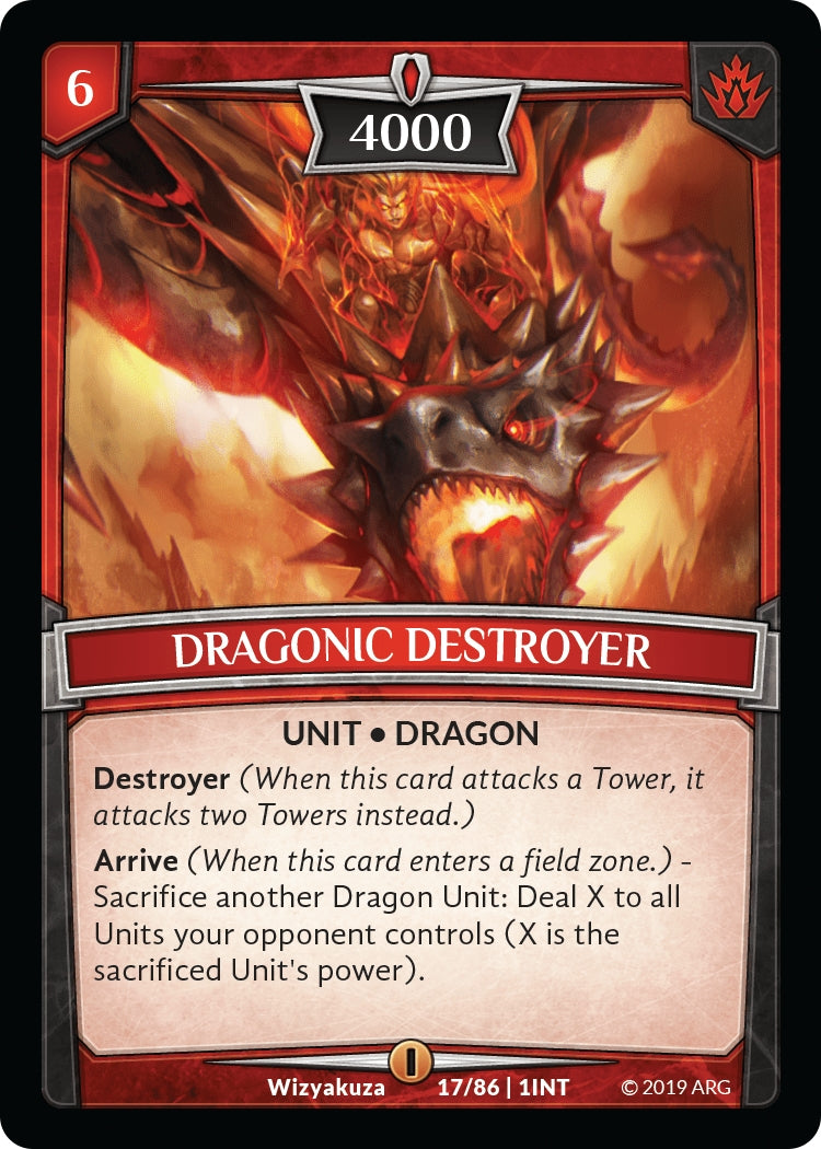 Dragonic Destroyer (17) [INT] - Argent Saga TCG Single