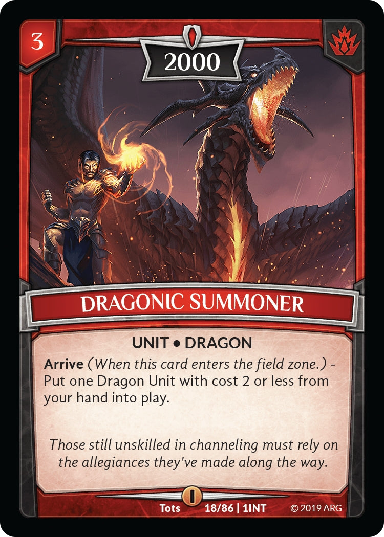 Dragonic Summoner (18) [INT] - Argent Saga TCG Single