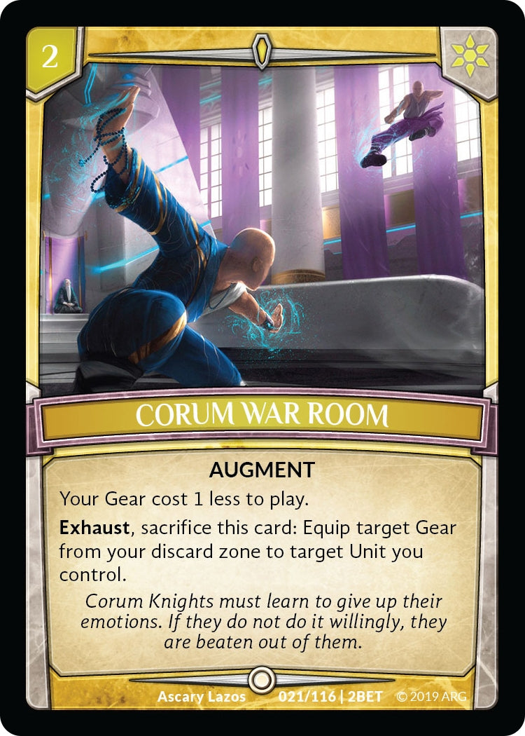 Corum War Room (21) [BET] - Argent Saga TCG Single