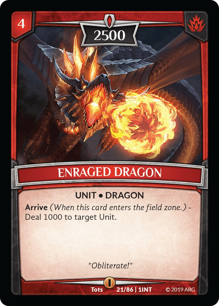 Enraged Dragon (21) [INT] - Argent Saga TCG Single