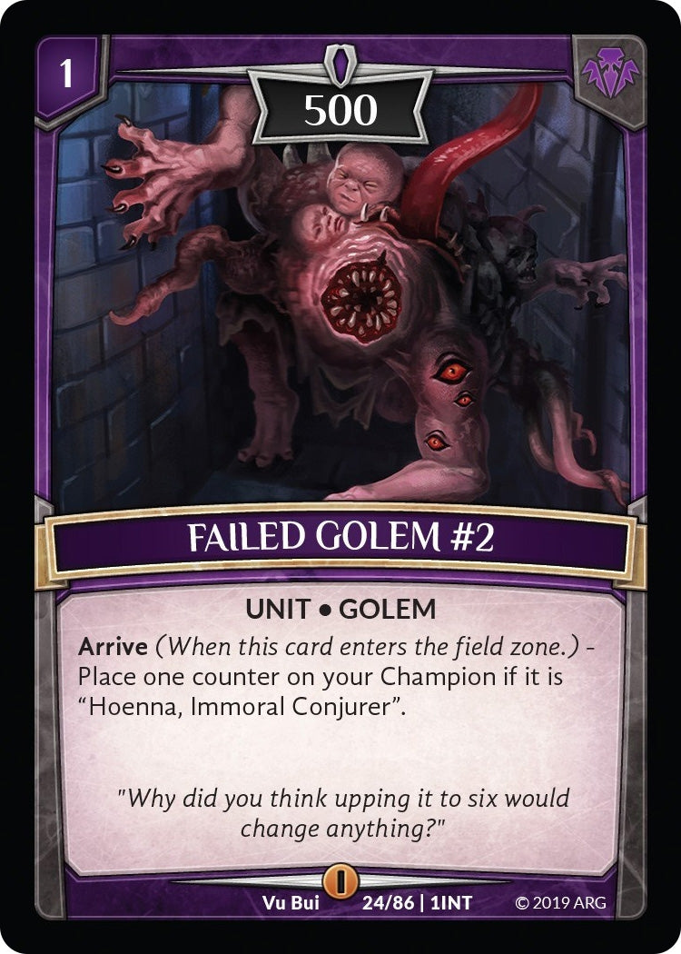 Failed Golem #2 (24) [INT] - Argent Saga TCG Single