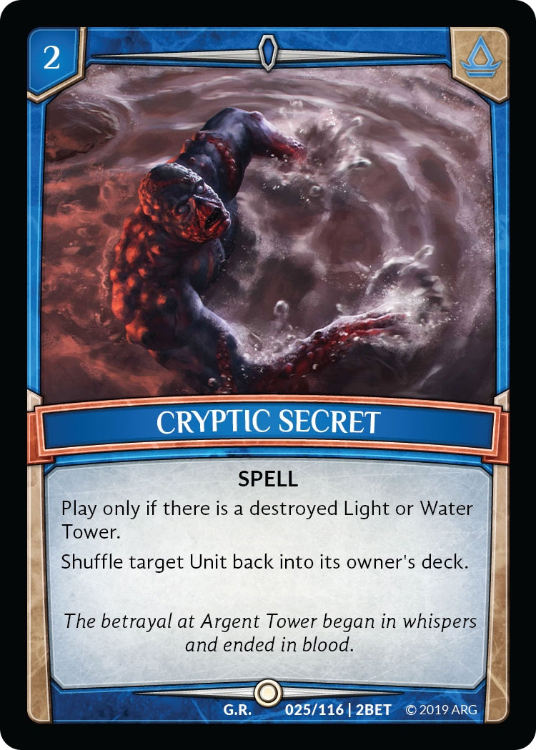 Cryptic Secret (25) [BET] - Argent Saga TCG Single