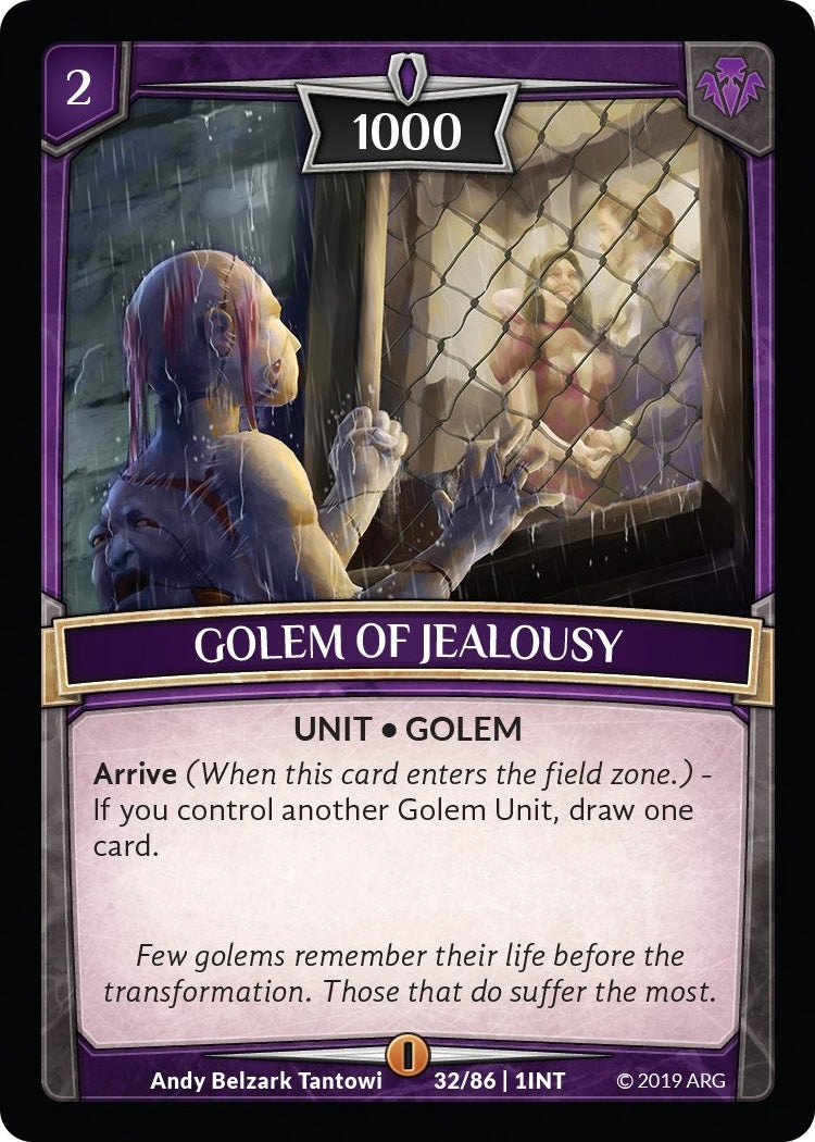 Golem of Jealousy (32) [INT] - Argent Saga TCG Single