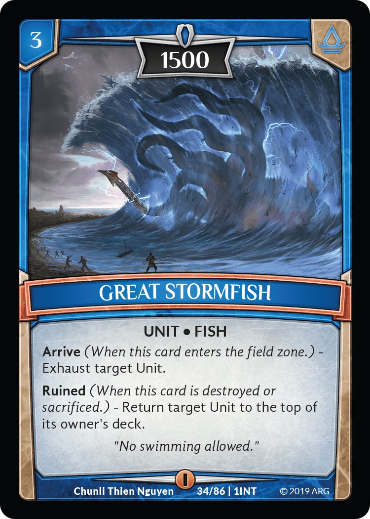 Great Stormfish (34) [INT] - Argent Saga TCG Single