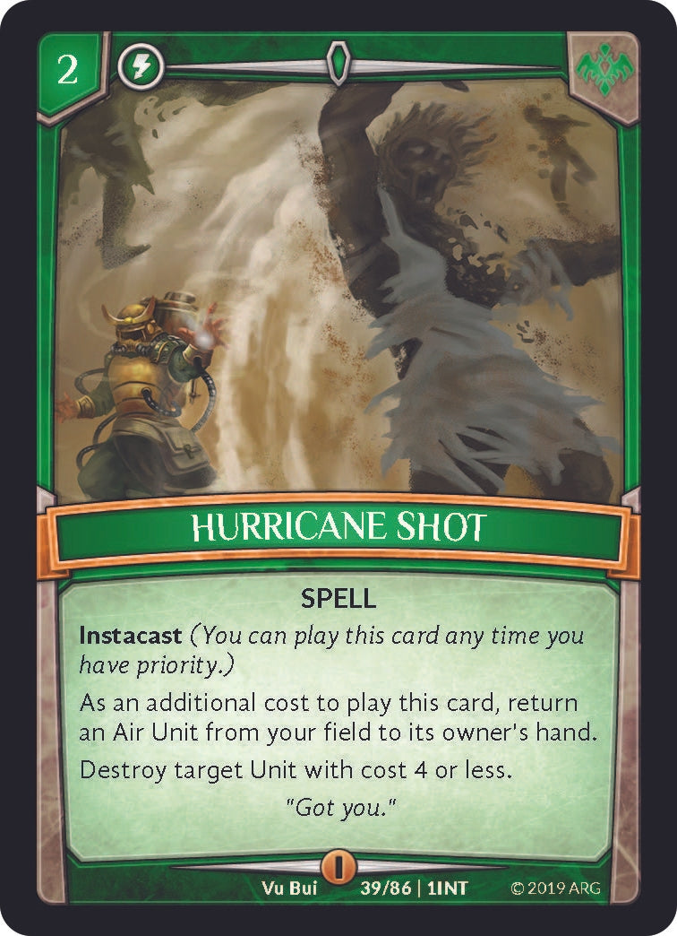 Hurricane Shot (39) [INT] - Argent Saga TCG Single