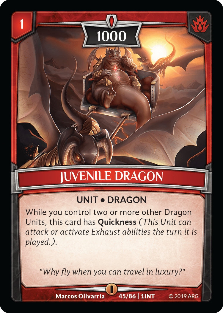 Juvenile Dragon (45) [INT] - Argent Saga TCG Single