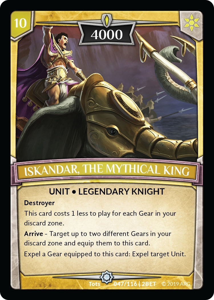 Iskandar the Mythical King (47) [BET] - Argent Saga TCG Single