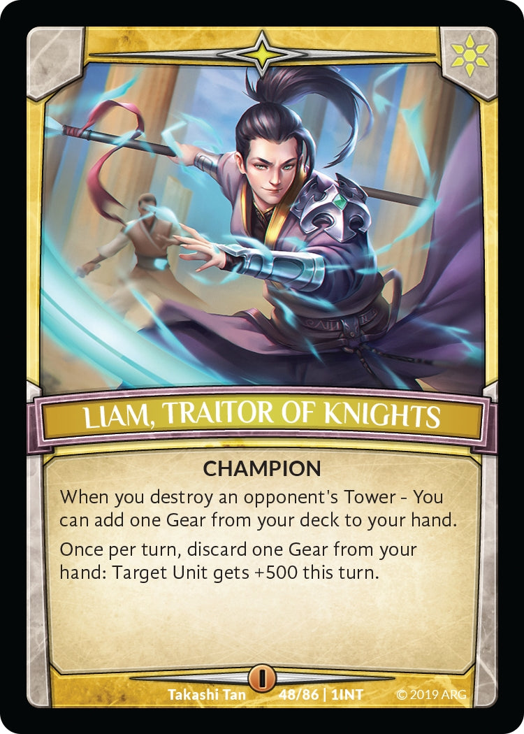 Liam Traitor of Knights (48) [INT] - Argent Saga TCG Single