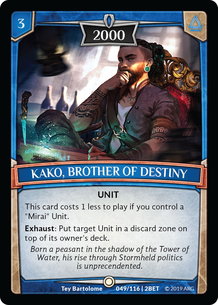 Kako Brother of Destiny (49) [BET] - Argent Saga TCG Single