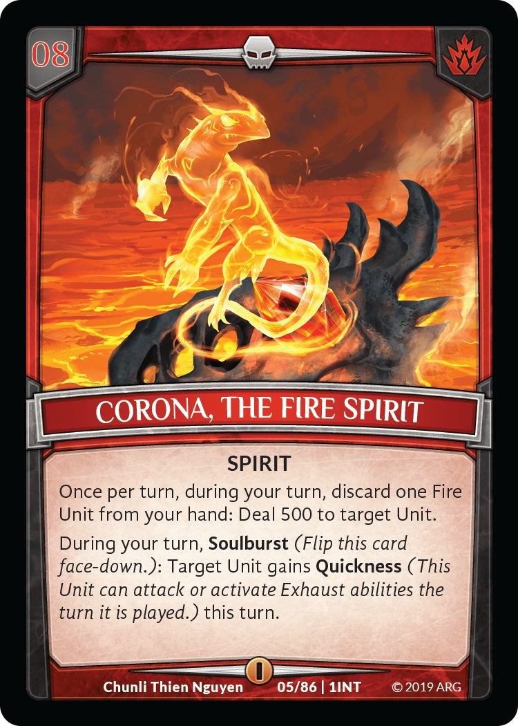 Corona the Fire Spirit (5) [INT] - Argent Saga TCG Single