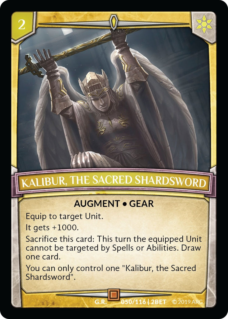 Kalibur the Sacred Shardsword (50) [BET] - Argent Saga TCG Single