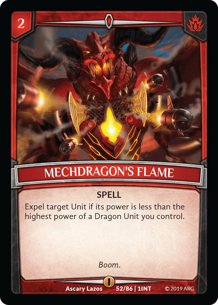 Mechdragon’s Flame (52) [INT] - Argent Saga TCG Single