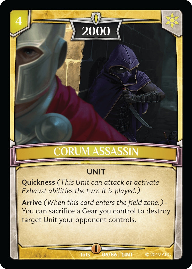 Corum Assassin (6) [INT] - Argent Saga TCG Single