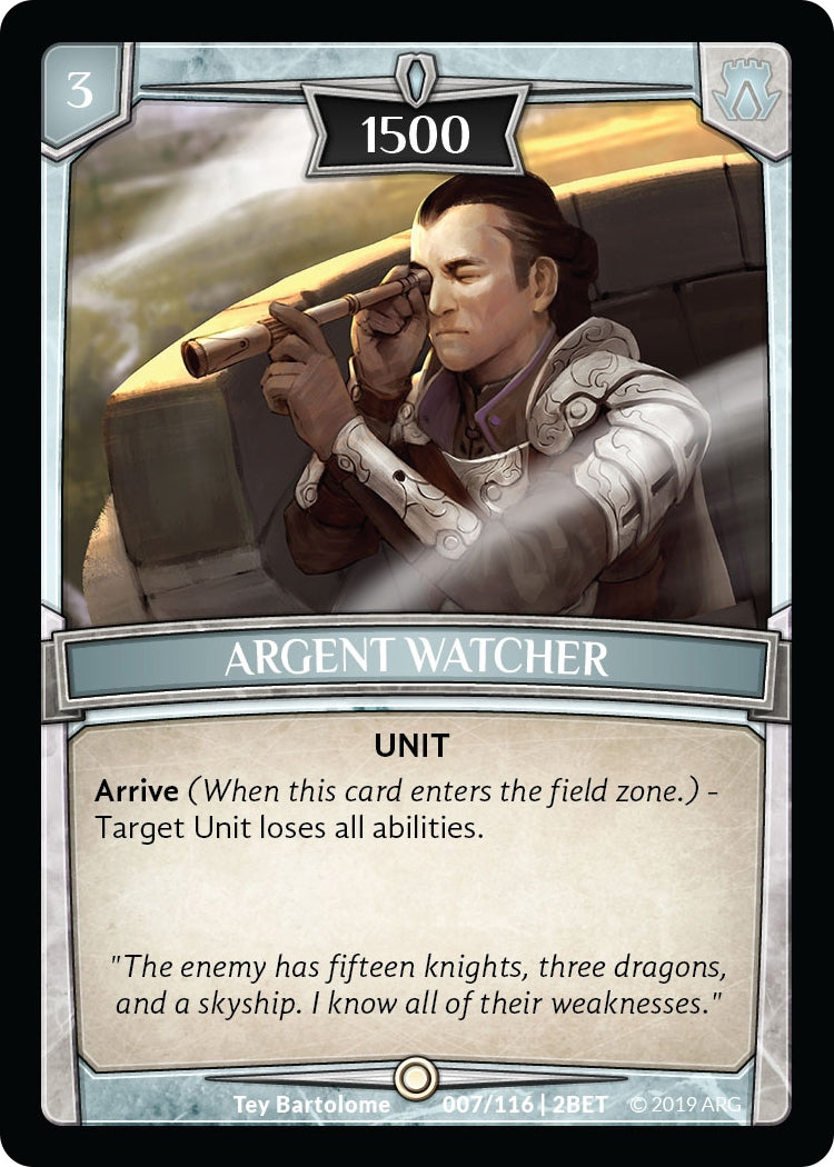 Argent Watcher (7) [BET] - Argent Saga TCG Single