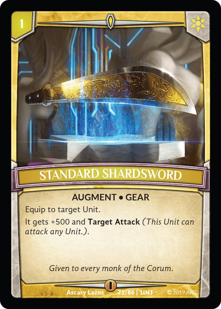 Standard Shardsword (72) [INT] - Argent Saga TCG Single
