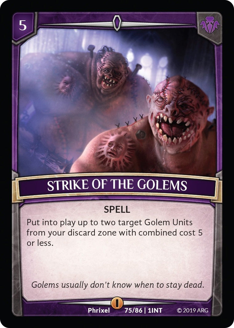 Strike of the Golems (75) [INT] - Argent Saga TCG Single