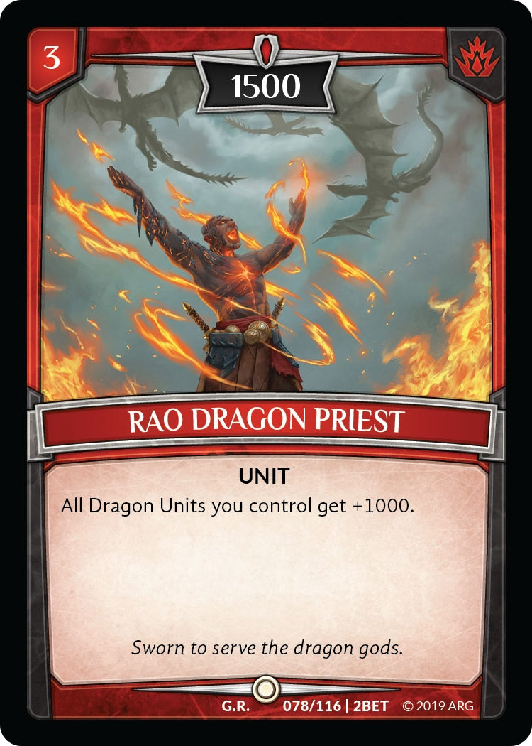 Rao Dragon Priest (78) [BET] - Argent Saga TCG Single
