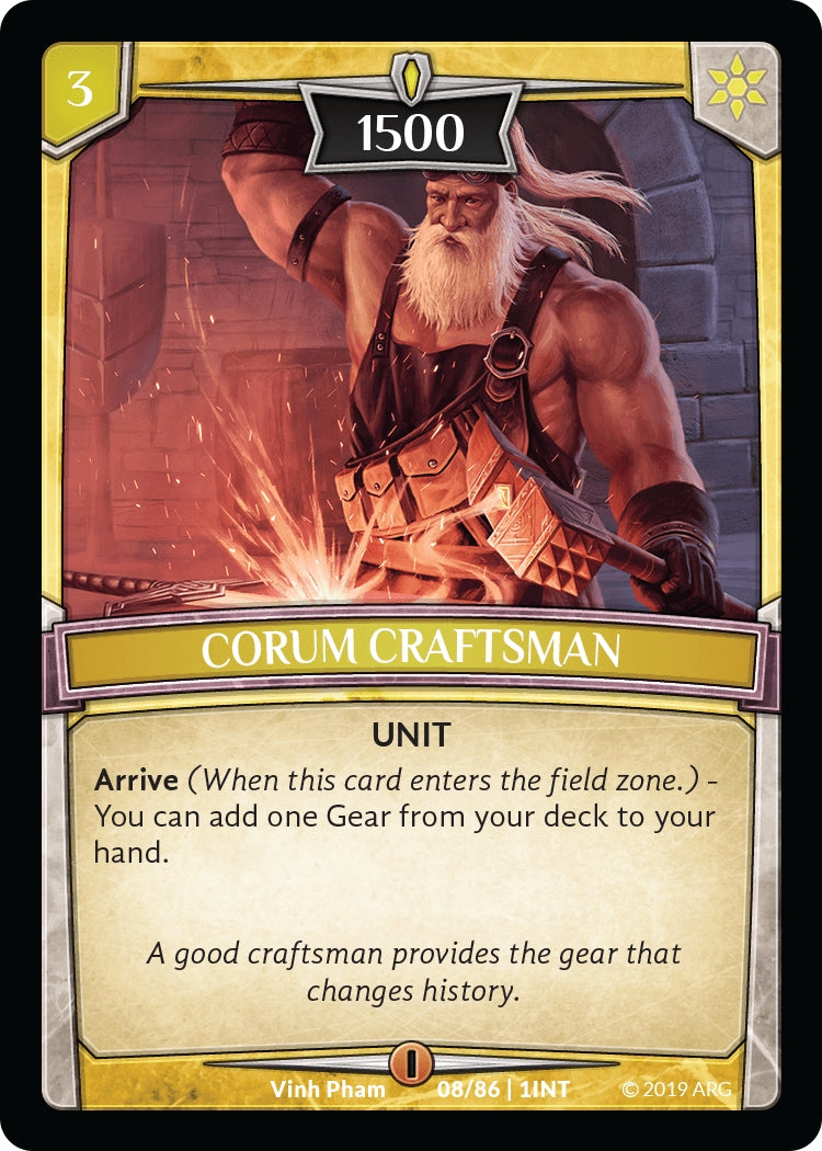 Corum Craftsman (8) [INT] - Argent Saga TCG Single