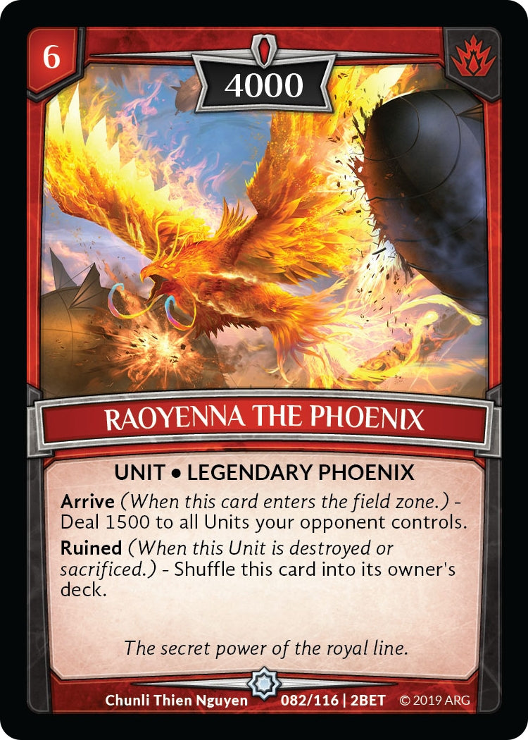 Raoyenna the Phoenix (82) [BET] - Argent Saga TCG Single