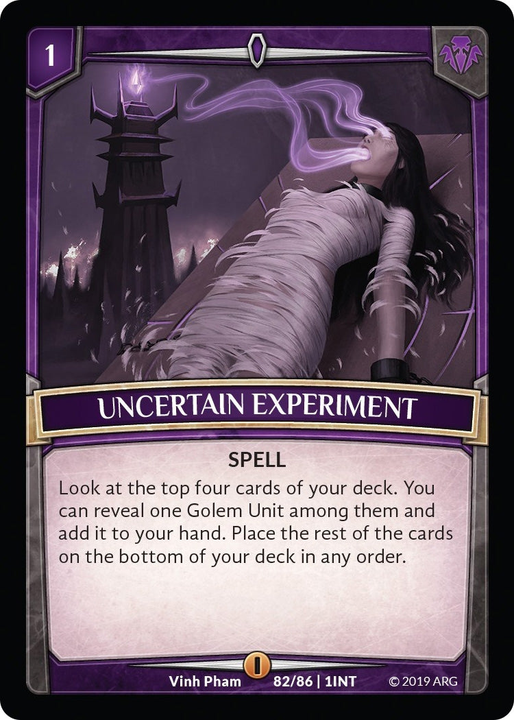 Uncertain Experiment (82) [INT] - Argent Saga TCG Single