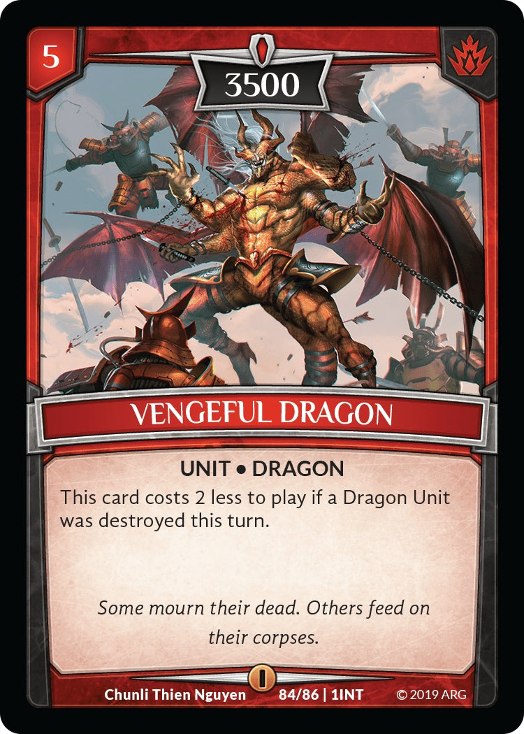 Vengeful Dragon (84) [INT] - Argent Saga TCG Single