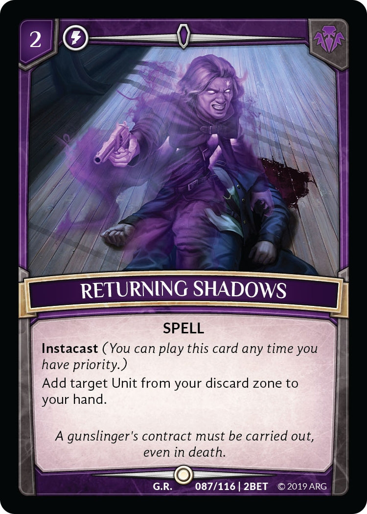 Returning Shadows (87) [BET] - Argent Saga TCG Single