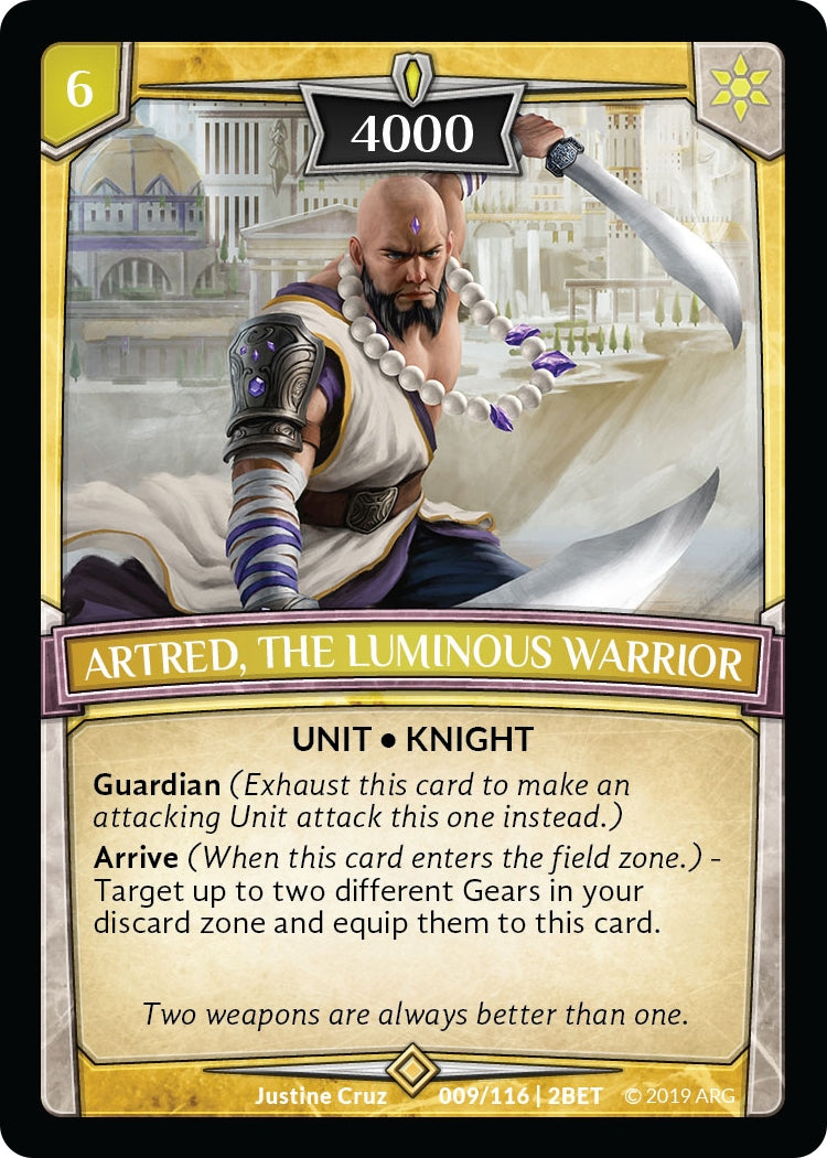 Artred the Luminous Warrior (9) [BET] - Argent Saga TCG Single