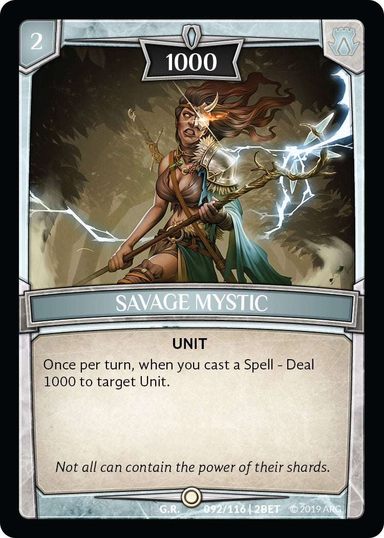 Savage Mystic (92) [BET] - Argent Saga TCG Single