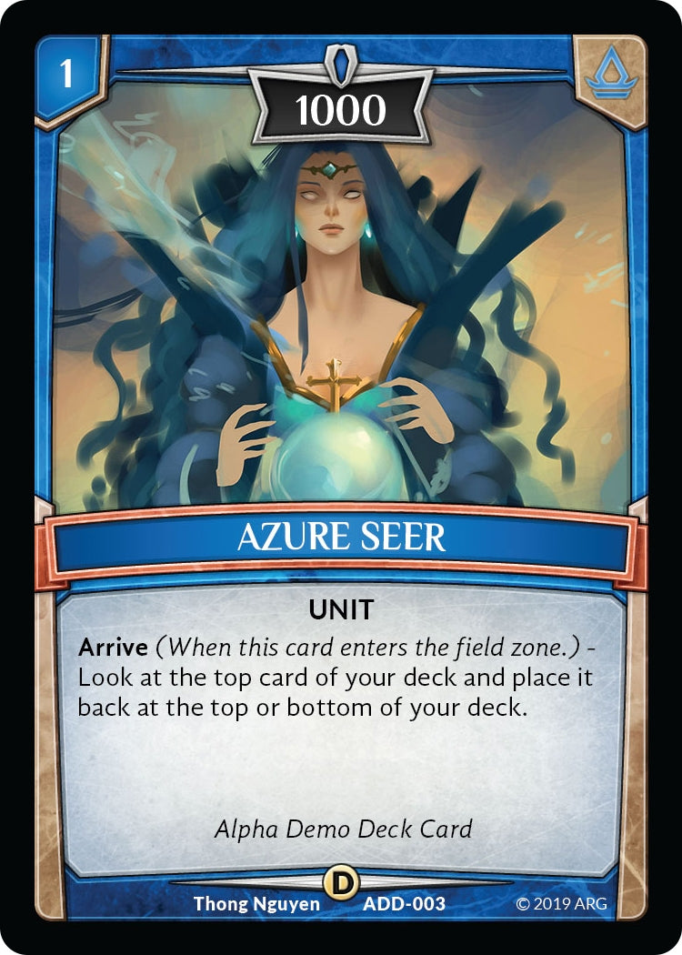 Azure Seer (3) [ADD] - Argent Saga TCG Single