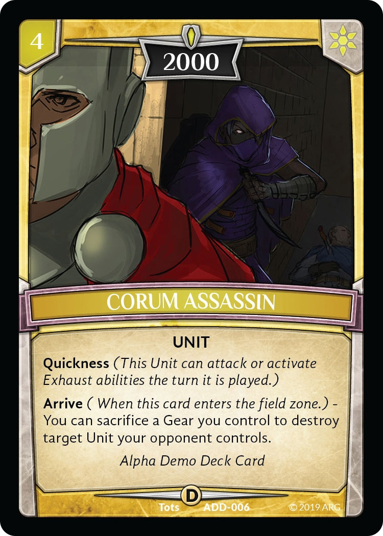 Corum Assassin (6) [ADD] - Argent Saga TCG Single