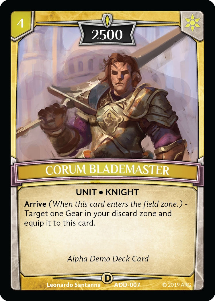 Corum Blademaster (7) [ADD] - Argent Saga TCG Single