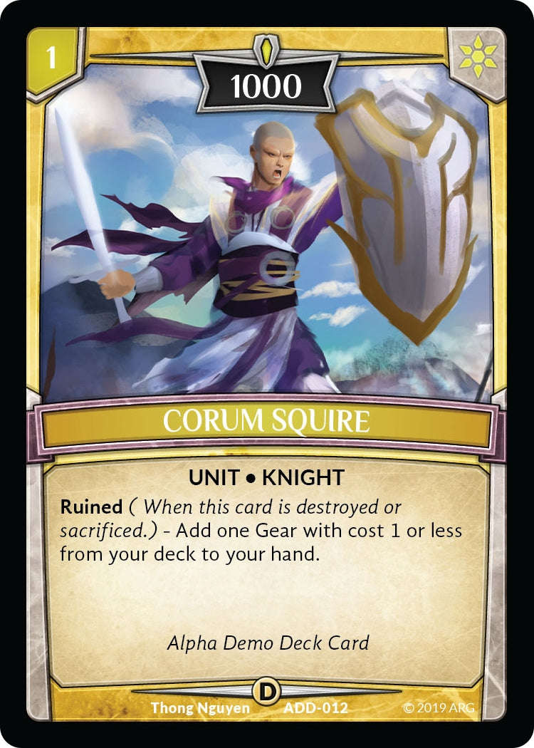 Corum Squire (12) [ADD] - Argent Saga TCG Single