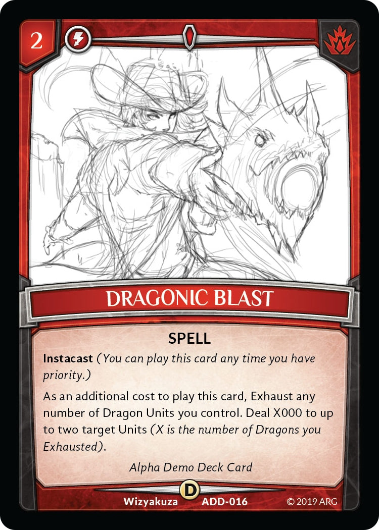 Dragonic Blast (16) [ADD] - Argent Saga TCG Single