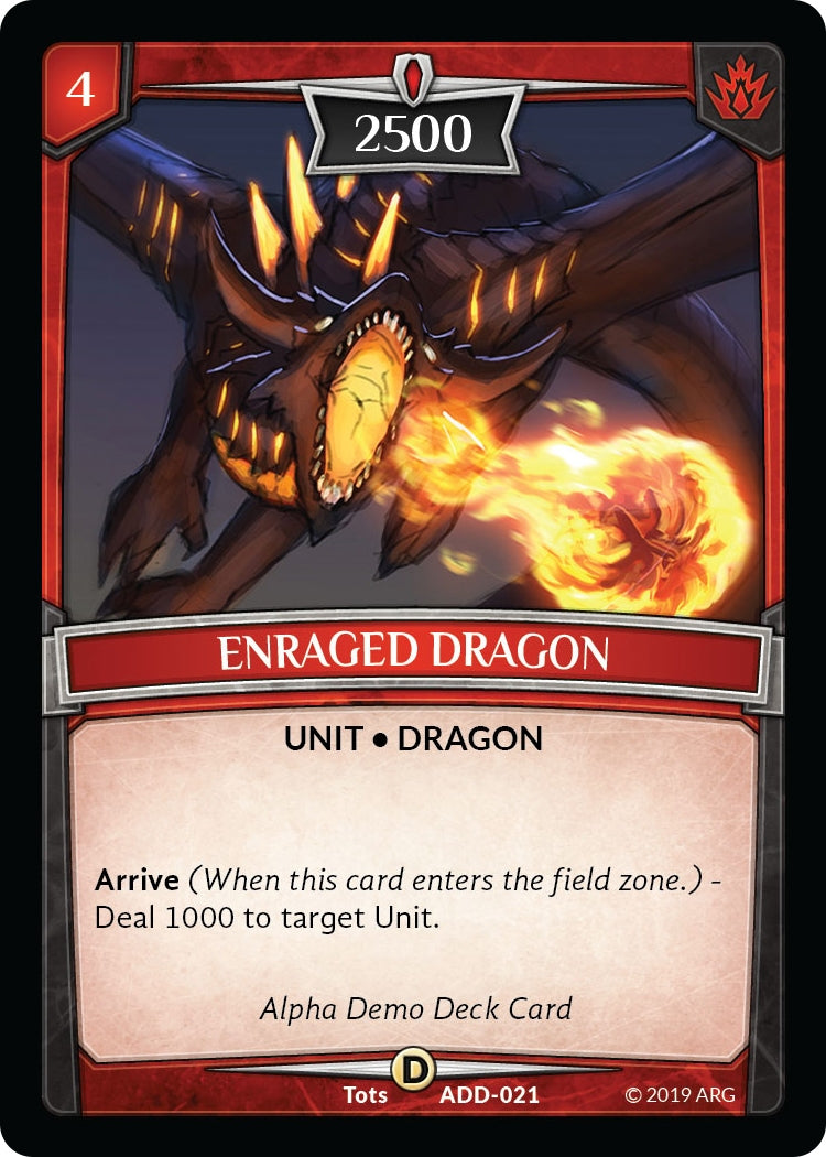 Enraged Dragon (21) [ADD] - Argent Saga TCG Single