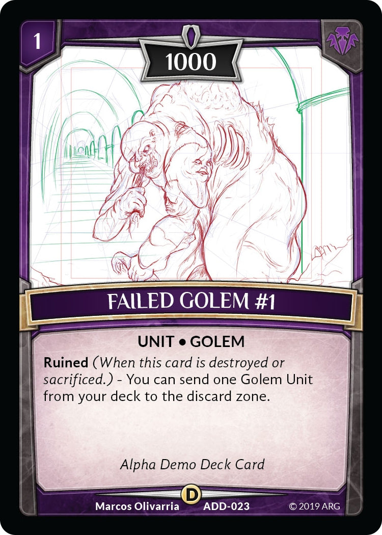 Failed Golem #1 (23) [ADD] - Argent Saga TCG Single