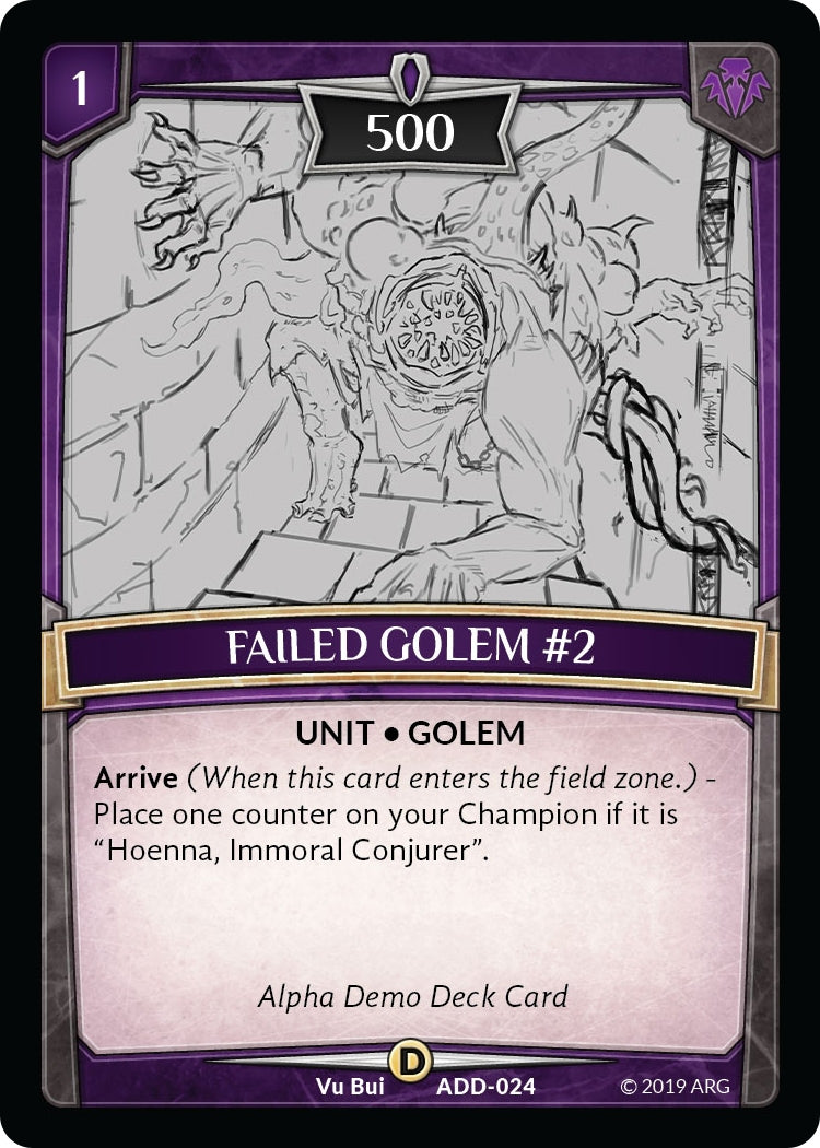 Failed Golem #2 (24) [ADD] - Argent Saga TCG Single