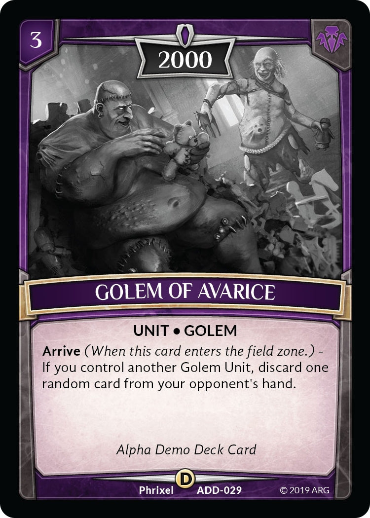Golem of Avarice (29) [ADD] - Argent Saga TCG Single