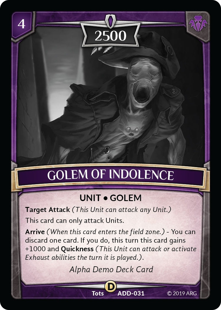 Golem of Indolence (31) [ADD] - Argent Saga TCG Single