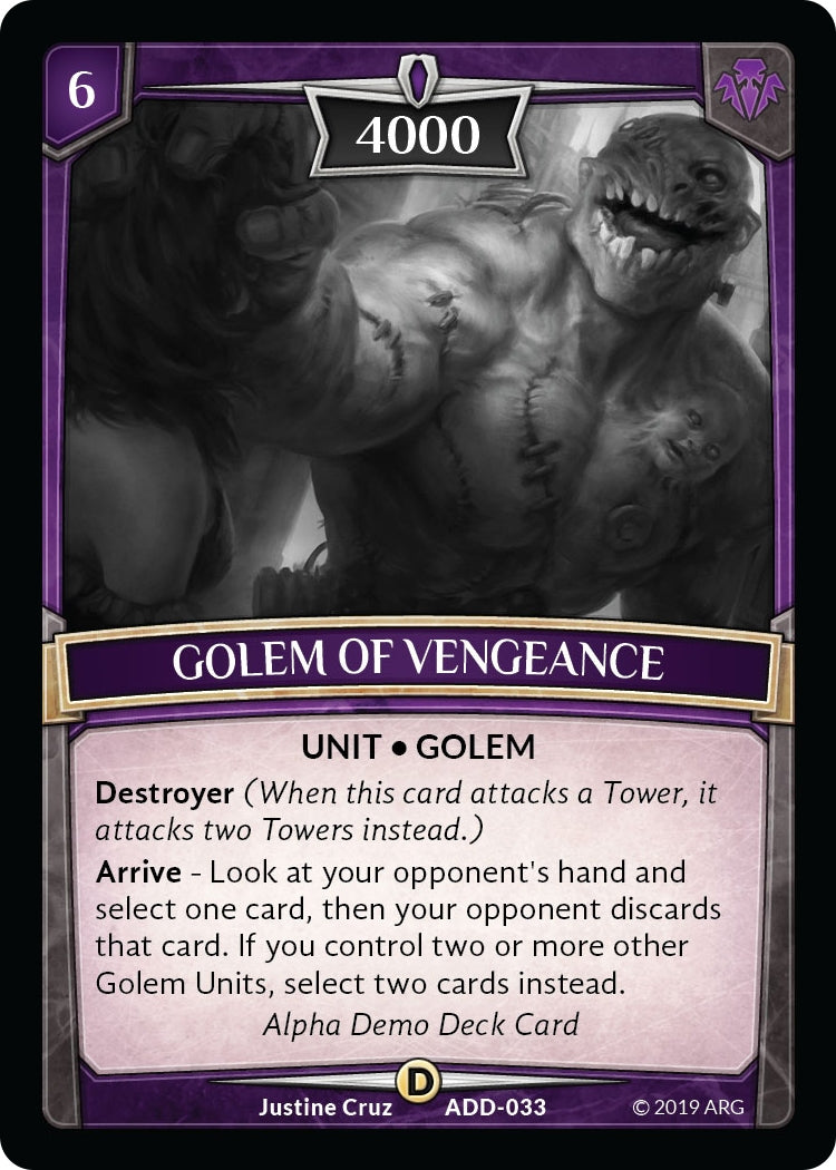 Golem of Vengeance (33) [ADD] - Argent Saga TCG Single