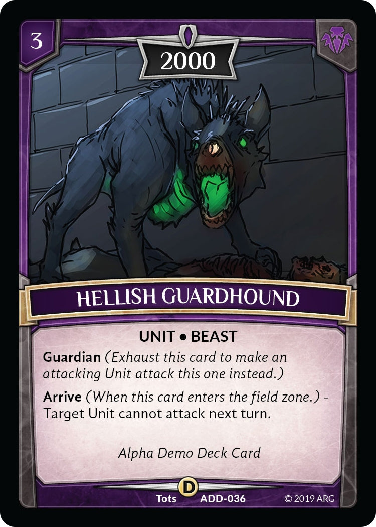 Hellish Guardhound (36) [ADD] - Argent Saga TCG Single