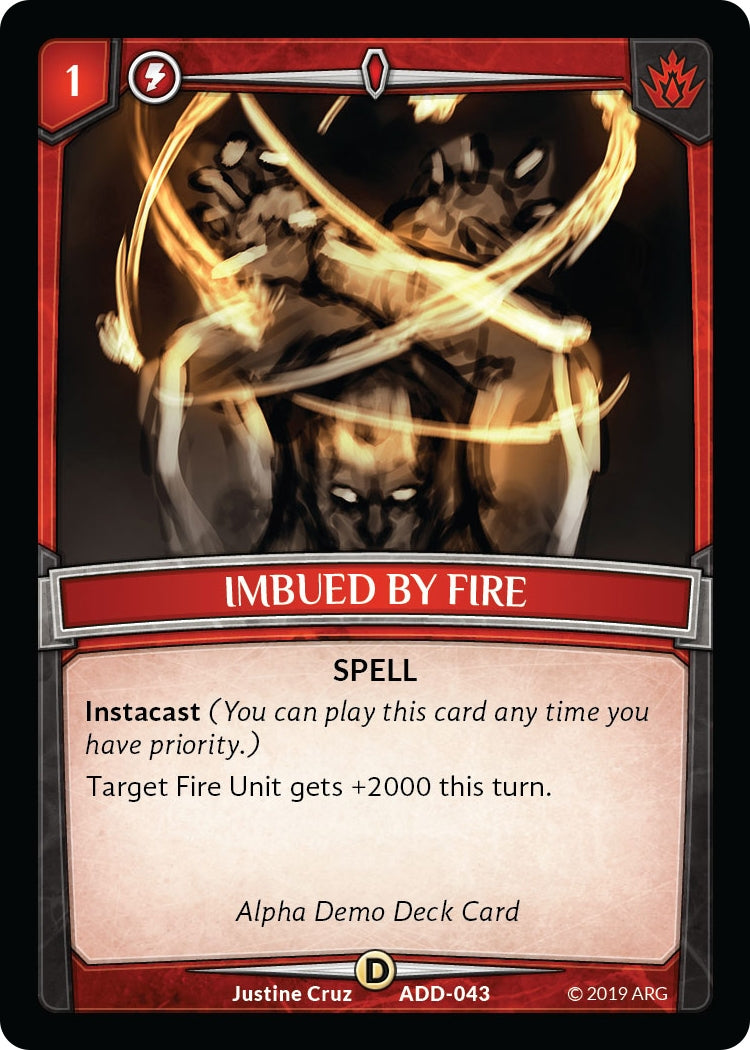 Imbued by Fire (43) [ADD] - Argent Saga TCG Single