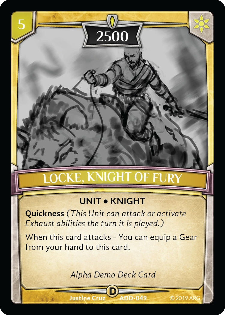 Locke Knight of Fury (49) [ADD] - Argent Saga TCG Single