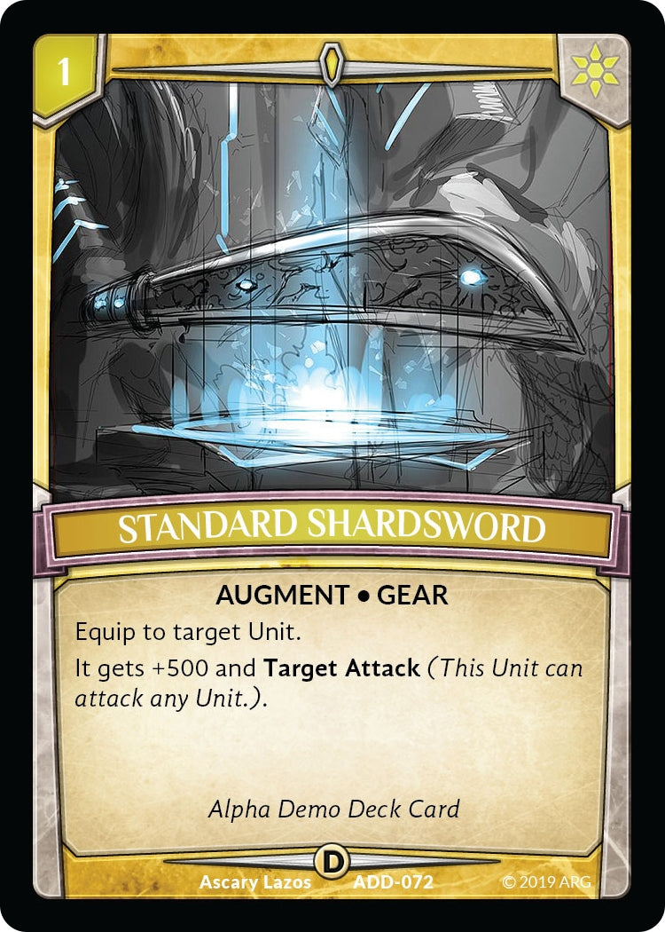 Standard Shardsword (72) [ADD] - Argent Saga TCG Single