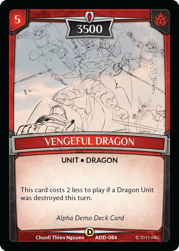Vengeful Dragon (84) [ADD] - Argent Saga TCG Single
