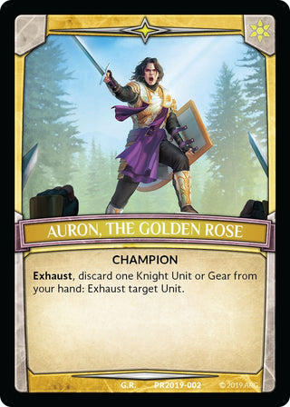 Auron the Golden Rose Knight (2019002) [PR] - Argent Saga TCG Single